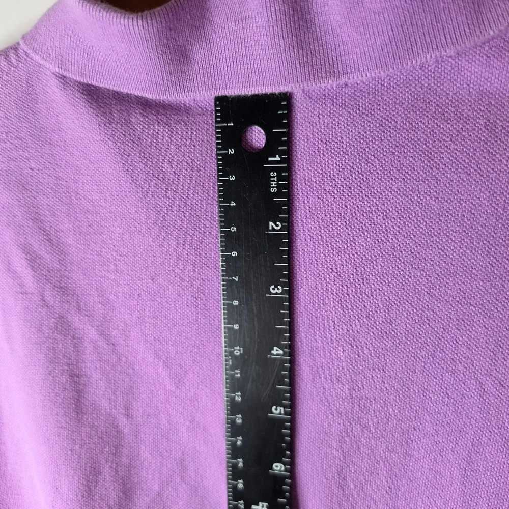 Polo Ralph Lauren Mens L Purple Polo Shirt Short Sleeve Cotton Lime Green Pony
